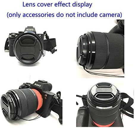 2-Pack 43mm Lens kapatma başlığı Canon EF-M 22mm, EF-M 28mm, EF-M 32mm, Fujifilm XF 35mm f/2 Lens için Uyumlu