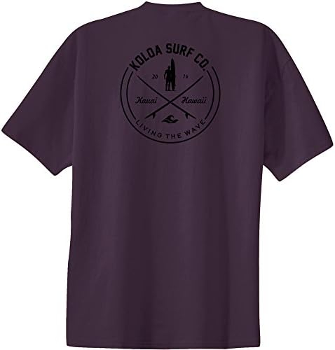 Koloa Surf Dalgalar Arıyor Logo Ağır Pamuklu Tişörtler Reg, Büyük ve Uzun Boylu