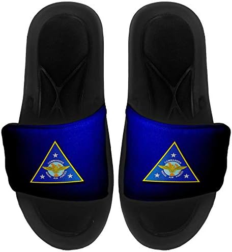 ExpressİtBest Yastıklı Slide-On Sandalet / Erkekler, Kadınlar ve Gençler için Slaytlar-ABD Deniz Hava Kuvvetleri Komutanı (CNAF),