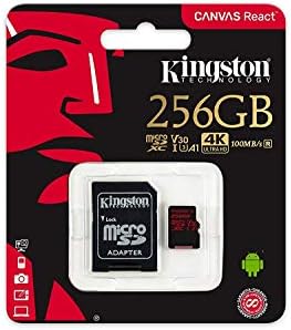 Profesyonel microSDXC 256GB, SanFlash ve Kingston tarafından Özel olarak Doğrulanmış BLU Xİ + Kart için çalışır. (80 MB / sn)