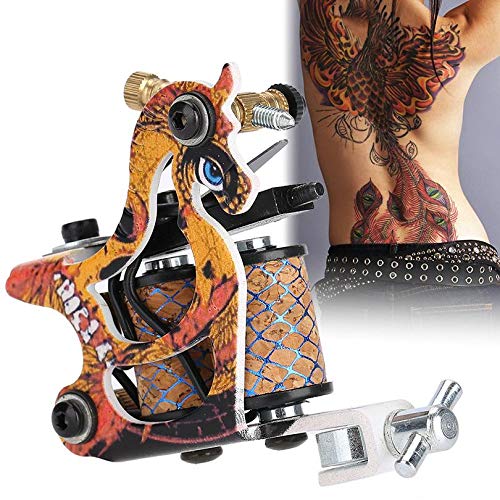 2 adet Dövme Bobin Motoru, Dövme Shader Makinesi Dökme Demir Dövme Makinesi Liner Shader Liner ve Shader için Sanatçılar için