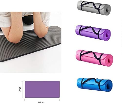 Yoga Mat Kalın Egzersiz Mat-Egzersiz Anti-Skid Mat taşıma Askısı ile Fitness Salonu