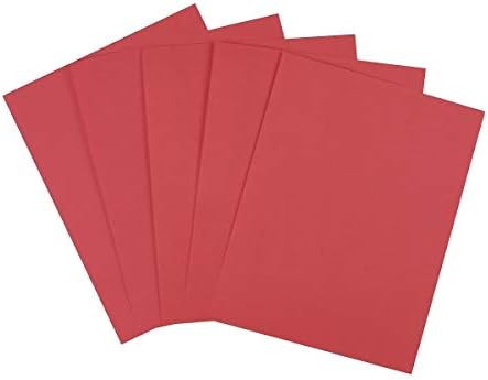 Zımba 490880 Parlak Çok Amaçlı Kağıt 20 lbs 8,5 İnç x 11 İnç Kırmızı 500 / Rayba (25205)