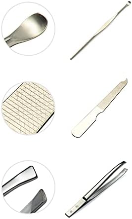 XİAOSAKU Manikür Pedikür Seti Tırnak Makası,Profesyonel Tırnak Makası Tırnak Bakım Araçları 7 in 1 Paslanmaz Çelik Pedikür Seti
