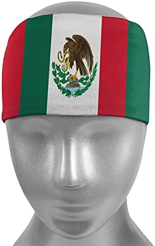Meksika bayrağı Kafa Bandı-Spor koşu Yoga egzersiz Basketbol Bisiklet Futbol Tenis için ter saç bandı