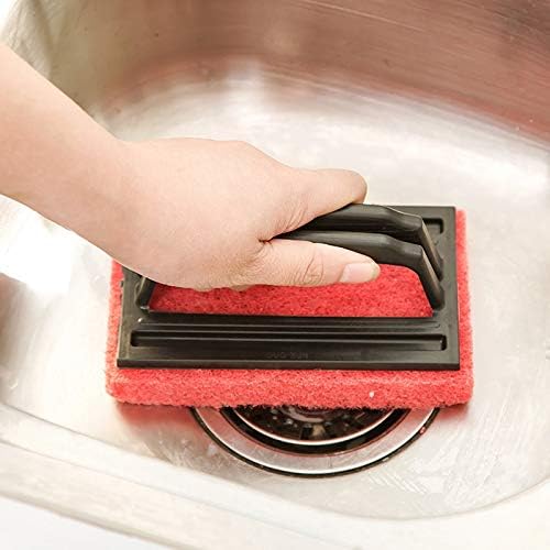 JINGJUN 2 ADET Banyo Küvet Fırça Seramik Fırça Mutfak Güçlü Dekontaminasyon Fırça Ev Mobilya Yaratıcı Sünger Temizleme Fırçası