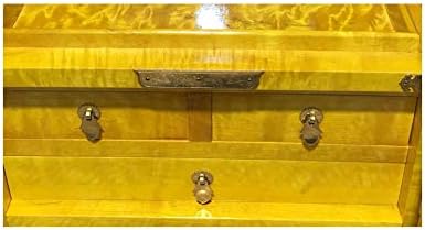 Mücevher Kutusu Broşür Altın Fuşya Ahşap Mücevher Kutusu Ayna Kutusu Çeyiz Mücevher Kutusu Hediye Dekorasyon H-2020-12-11 (Renk: