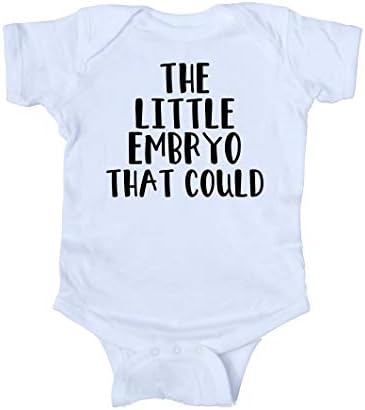 Sunray Giyim Bebek IVF Invitro Erkek Kız Onesie Olabilir Küçük Embriyo