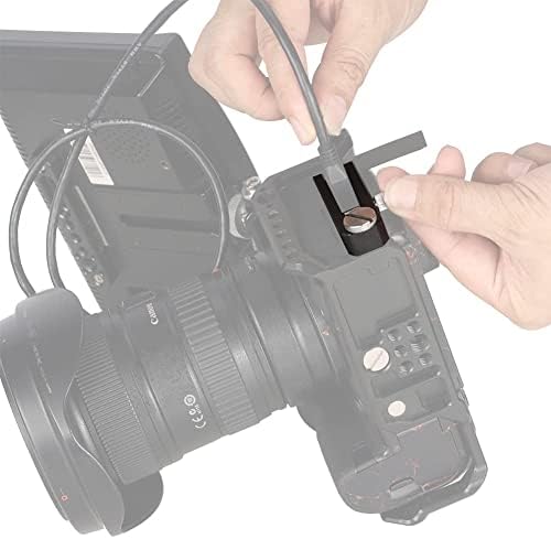 NICEYRIG Kablo Kilidi Kelepçe için HDMI 10mm Ayarlanabilir Ağız ile Uyumlu Canon R5 / R6 Nıceyrıg kamera kafesi 396