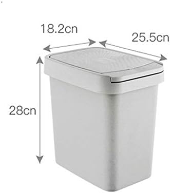 Hafif Ve Dayanıklı Dikdörtgen çöp tenekesi Sınıflandırma Mermi Kapağı Küçük Mutfak Oturma Odası Banyo çöp tenekesi Yaratıcı Ev