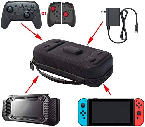 Nintendo Switch OLED için ButterFox Ekstra Büyük Anahtar Kılıfı, Nintendo Pro Denetleyicisine veya Hori Split Pad Pro Denetleyicisine,