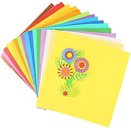 HARİKA 50X50 cm / 1MM EVA Köpük Kağıt Köpük Levhalar Kağıt DIY El Sanatları Malzemeleri Çok Renkli Çiçek Prop Parti Noel - as