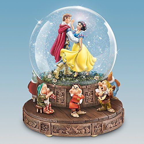 Bradford, Dönen Bir Tabanda Yedi Cüceler ile Disney Snow White Müzikal Glitter Globe'u Değiştirdi