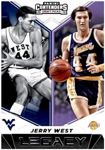 2019-20 Panini Yarışmacıları Taslak Seçtikleri Legacy 3 Jerry Batı Los Angeles Lakers / Batı Virginia Dağcılar Basketbol Kartı