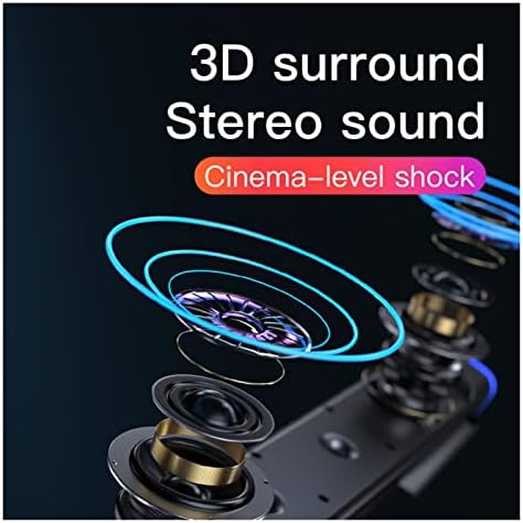 L-SHISM Hoparlör 3D Surround Soundbar Bluetooth 5.0 Hoparlör Kablolu Bilgisayar Hoparlörleri Stereo Subwoofer Ses Çubuğu Dizüstü