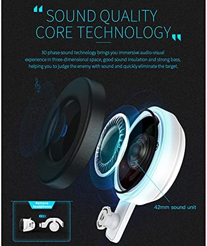 LİZİWEİ Cep Telefonu Sanal Gerçeklik Kulaklık, 3D VR Gözlük 4.7-6.5 İnç ıOS Android Smartphone için Uygun, bağımsız Odaklama