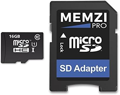 MEMZİ PRO 16 GB Sınıf 10 90 MB/s Micro SDHC Hafıza Kartı SD Adaptörü ile Ivation için 20MP Sualtı Darbeye Spor Eylem Kamera