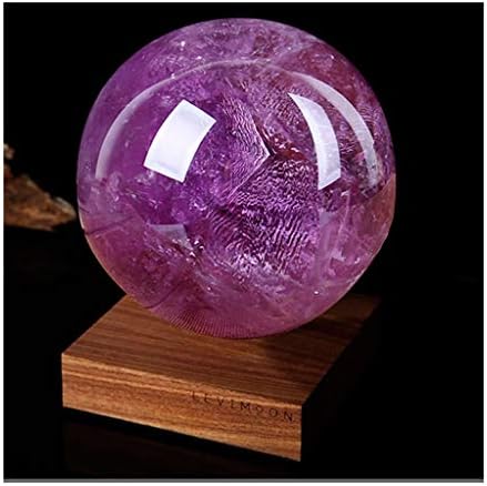 Kristal Kristal top Doğal Ametist kristal top cam top Taban Braketi İle Feng Shui Topu Uğurlu Transferi Feng Shui Açık ışık topu