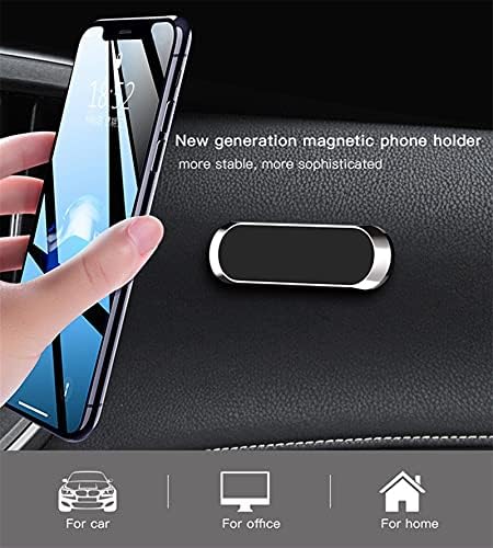 YSJJZDE Araç telefonu tutucu Manyetik Araç telefonu tutucu Dashboard Mini Şerit Şekli Standı Metal Mıknatıs GPS araç tutucu için