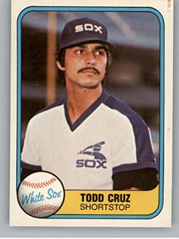 1981 Fleer 341 Todd Cruz Chicago White Sox Resmi MLB Ticaret Kartı Ham (ESKİ MT veya Daha iyi) Durumda