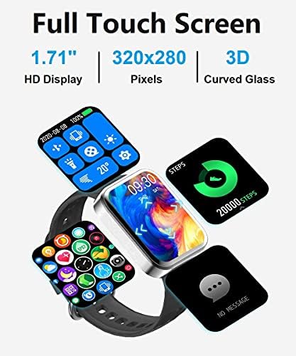 Akıllı saat Android Telefonlar için iPhone Uyumlu IP68 Su Geçirmez Smartwatch Dokunmatik Ekran Spor ızci Spor Izle nabız monitörü