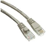 Snagless/Kalıplı Önyüklemeli eDragon Cat5e Ethernet Yama Kablosu, (1 Fit/0,3 Metre) Gri