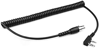 Kenwood, Baofeng İki Yönlü El Telsizleri için Wirenest 2-pin-5-pin Mini XLR Sarmal Kulaklık Kablosu