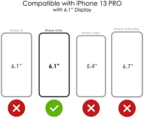 Distinctİnk Clear Shockproof Hybrid Case for iPhone 13 PRO (6.1 Ekran) - TPU Tampon, Akrilik Sırt, Temperli Cam Ekran Koruyucu-Siyah