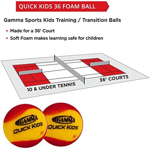 Çocuklar ve Yeni Başlayanlar için Gamma Sports Köpük Tenis Topları-3 Seçenek Mevcuttur