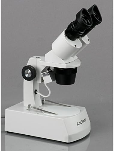 AmScope SE306R-AX Öne Monte Binoküler Stereo Mikroskop, WF5x ve WF10x Göz Mercekleri, 10X/20X / 40X Büyütme, 2X ve 4X Hedefler,