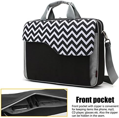 CoolBELL 15.6 İnç Naylon Laptop çantası omuzdan askili çanta Çok Bölümlü Messenger El Çantası Tablet Evrak Çantası iPad Pro/Dizüstü/MacBook/Ultrabook