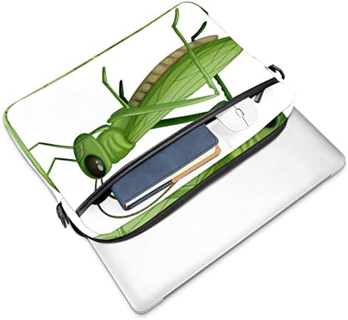 Yeşil Çekirge Çekirge Böcek Laptop omuz askılı çanta Kılıf Kol için 13.4 İnç 14.5 İnç Dizüstü laptop çantası Dizüstü Evrak Çantası