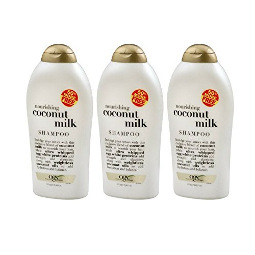 Ogx Şampuan Hindistan Cevizi Sütü 19.5 Ons Bonus Besleyici (577ml) (3'lü Paket)
