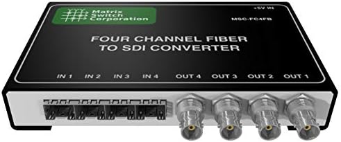 MSC-FC4FB Matris Anahtarı 4 SFP Girişi 4 BNC Çıkışı 3G-SDI Sinyal Dönüştürücü (Fiber veya Diğer SFP modülleri Dahil değildir)