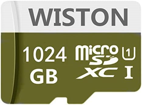 WİSTON 1 TB Micro SD SDXC Kart Yüksek Hızlı Sınıf 10 Hafıza Kartı SD Adaptörü ile Android Akıllı Telefonlar için
