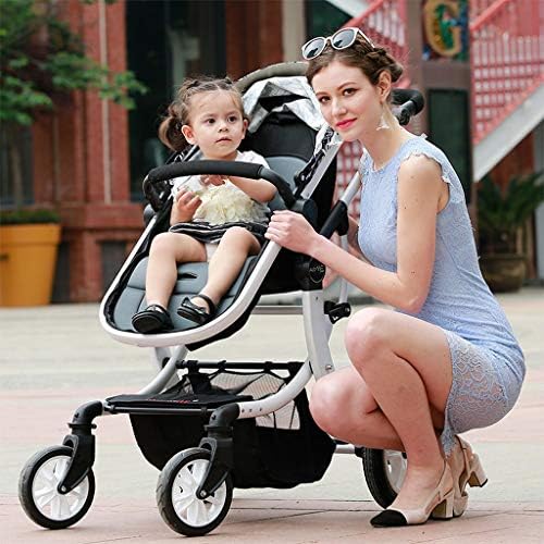TXTC Yüksek Görünüm Bebek Arabası, Kompakt Buggy Strollers, Taşınabilir Pram Arabası Anti-Şok Puset ile Alüminyum Bebek Arabası,