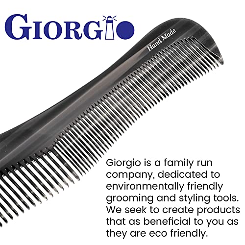 Giorgio G65 Klasik Dresser Kontur Tarak, Erkekler, Kadınlar ve Çocuklar için Çift Diş Kaba / İnce Saç Şekillendirici Bakım Tarağı.