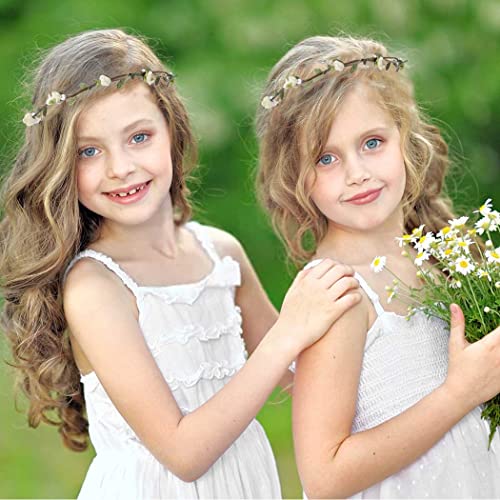 Bartosı Boho Çiçek Taç Bantlar Gelin Düğün Saç Çelenk Bandı Çiçek Headdress Çelenk Başlığı saç aksesuarları Kadınlar ve Kızlar