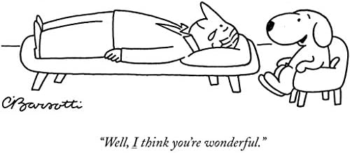 Porselen Kupa - New Yorker Çizgi Film Harikasın-Köpek severler için mükemmel bir hediye.