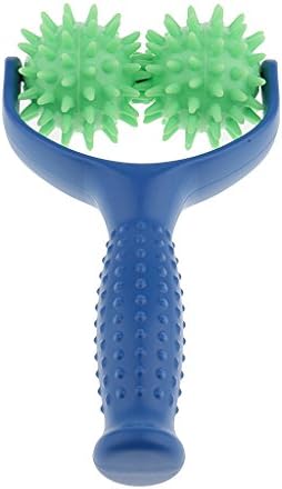 Bonarty Akupunktur Omuz Kas Masajı Rulo Masaj Topu-Mavi + Yeşil