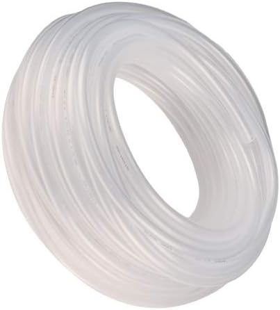 Kimyasal Uygulamalar için Şeffaf Sert Dayanıklı Çatlamaya Dayanıklı Plastik Boru - İç Çap 3/8 - Dış Çap 1/2 - 25 ft