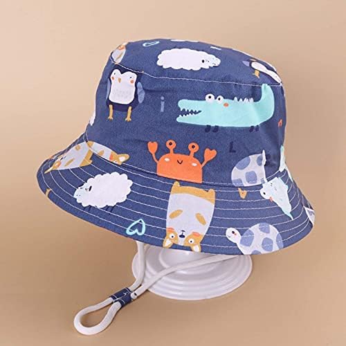 Lousioa Bebek Erkek Kız Yaz Toddler Güneş Koruma Şapka Güneş Koruyucu Kap Şapka Balıkçı Şapka Kova Geniş Ağız Çocuk Kova Kapağı