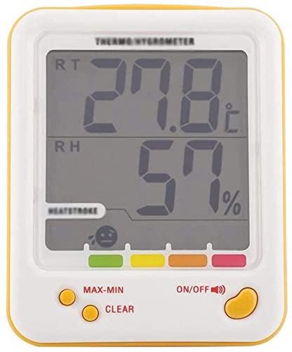 WHXL oda termometresi Sıcaklık Nem Ölçer, Büyük Ekran Kapalı Dijital Termometre Higrometre
