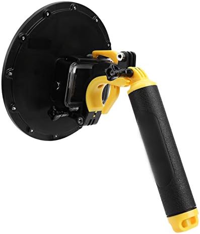 Kompakt Dome Port Lens Dalış Kılıf GoPros Hero 8 için Siyah Kamera Su Geçirmez Konut Case El Yüzer Kavrama Tetik Şeffaf Kapak