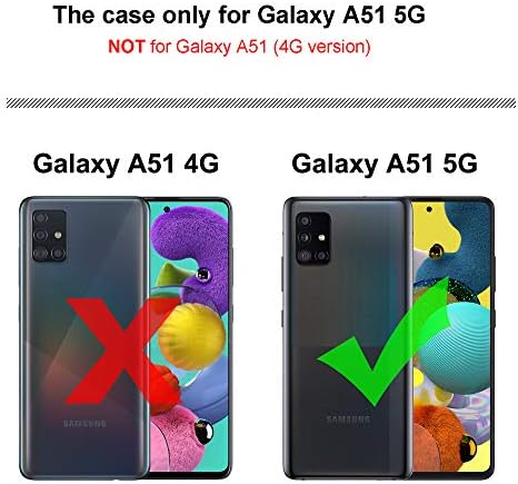 SYONER Darbeye Dayanıklı telefon Kılıfı Kapak için Samsung Galaxy A51 5G / Galaxy A51 5G UW (6.5, 2020) [A51 4G için değil] [Mavi]
