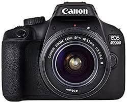 Canon EOS 4000D (Rebel T100) DSLR Fotoğraf Makinesi w/Canon EF-S 18-55mm F/3.5-5.6 Zoom Lens Paketi + Omuz Çantası + 64GB Bellek