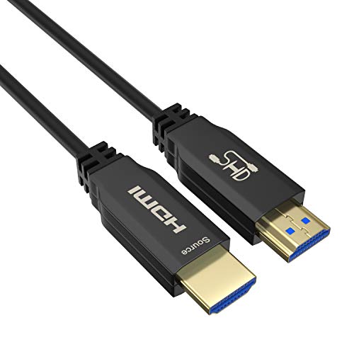 SHD Fiber Optik HDMI Kablosu 330 Feet Fiber HDMI Kablosu Destek 18 Gbps Aktarım Hızı,4 K/60Hz,4:4:4,HDCP2. 2, ARC, 3D, 1080 P