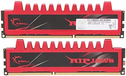G. SKİLL Ripjaws Serisi 8GB (2 x 4GB) 240 Pinli DDR3 SDRAM DDR3 1600 (PC3 12800) Masaüstü Bellek Modeli (F3-12800CL9D-8GBRL)
