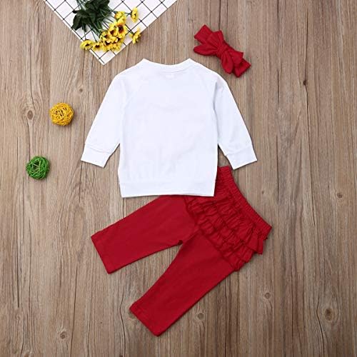 Toddler Bebek Kız Uzun Kollu T-Shirt Tops Kazak Pantolon Sonbahar Kış Leopar Kıyafetler Giysi Set