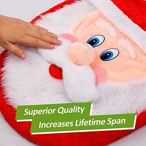 D-FantiX 3D Burun Santa klozet kapağı Komik Noel Süslemeleri Banyo Seti 5 + 2 Paket Büyük İsveç Tomte Noel Cüceler ışık Up